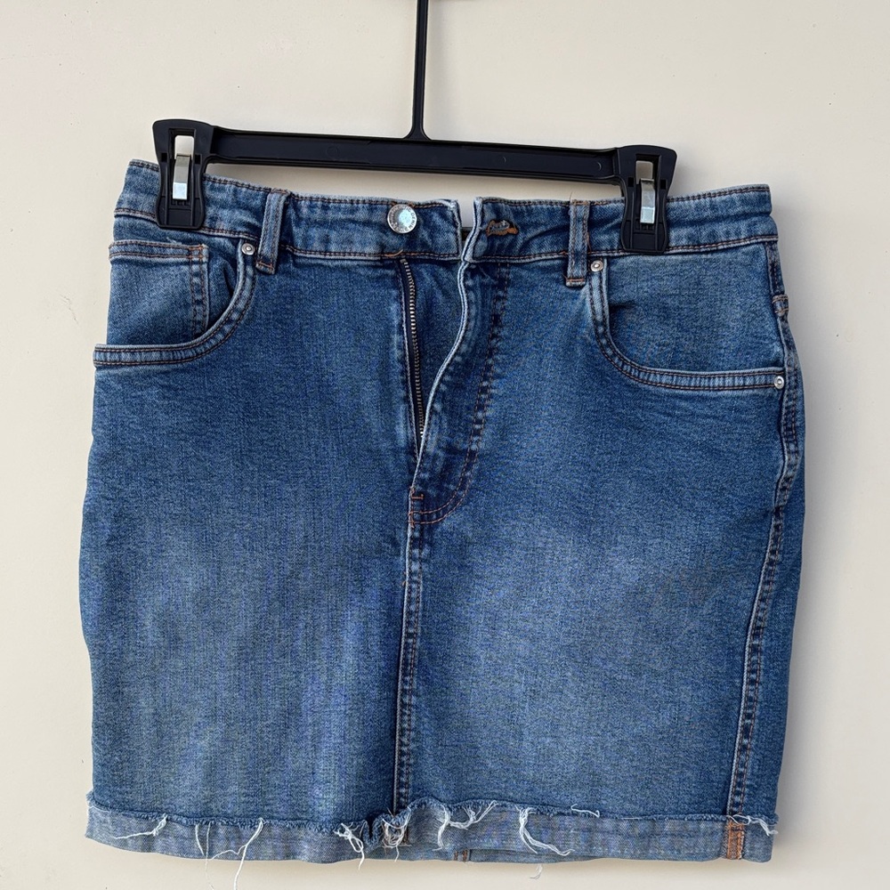 Zara Blue Denim Mini Skirt